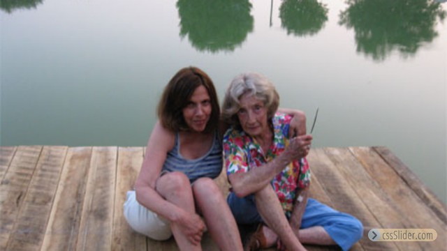 Babette and Lula, restored pond