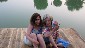 Babette and Lula, restored pond